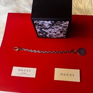 Gucci Silver Charm Bracelet